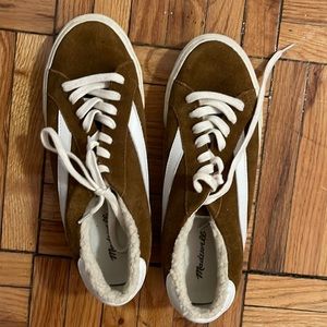 Madewell Sidewalk Suede Faux Fur Lined Sneaker